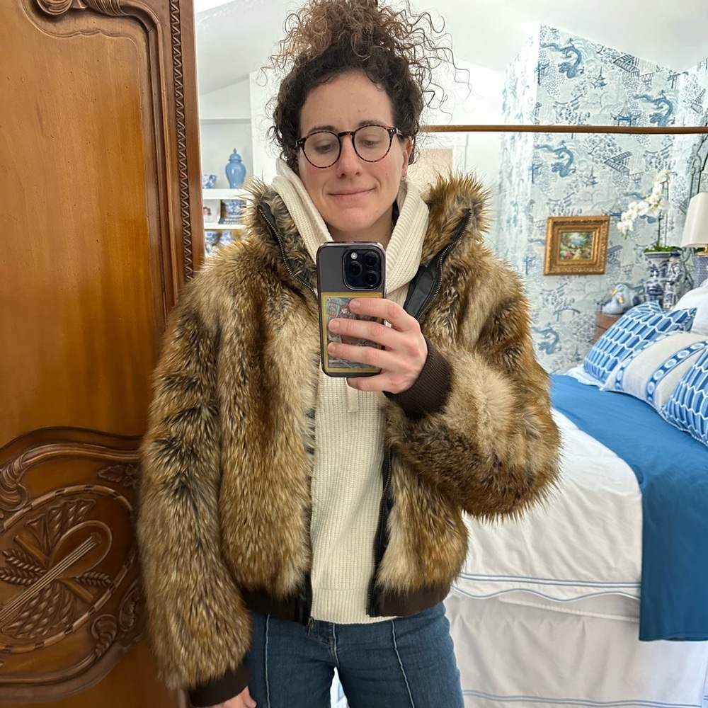 Faux Fur Teddy Bomber Jacket
